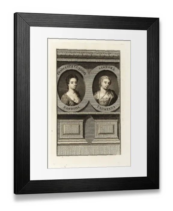 Framed Print : Francesca Cuzzoni and Faustina Bordoni, Italian opera singers Framed Print : Francesca Cuzzoni and Faustina Bordoni, Italian opera singers