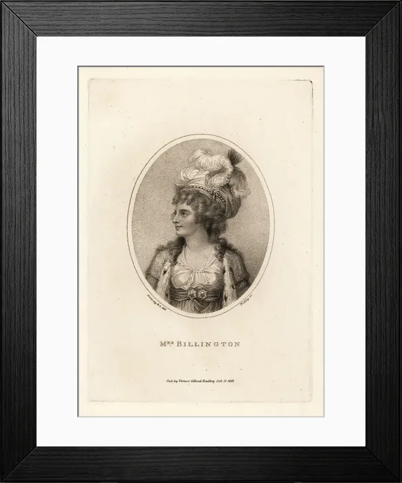 Framed Print : Elizabeth Billington, Regency era opera singer Framed Print : Elizabeth Billington, Regency era opera singer