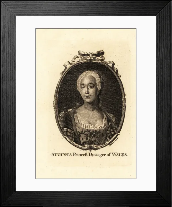 Framed Print : Princess Augusta of Saxe-Gotha-Altenburg Framed Print : Princess Augusta of Saxe-Gotha-Altenburg