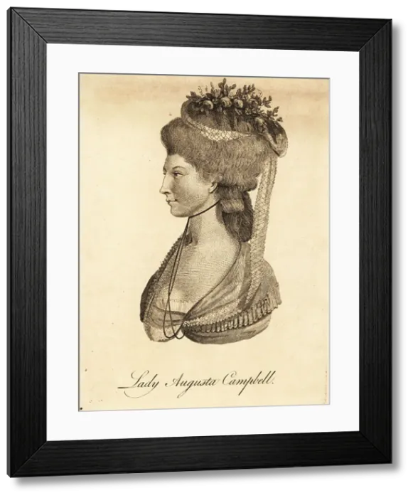 Framed Print : Lady Augusta Campbell, daughter of John Campbell, 5th Duke of A