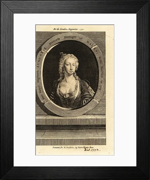 Framed Print : Princess Augusta of Saxe-Gotha-Altenburg Framed Print : Princess Augusta of Saxe-Gotha-Altenburg