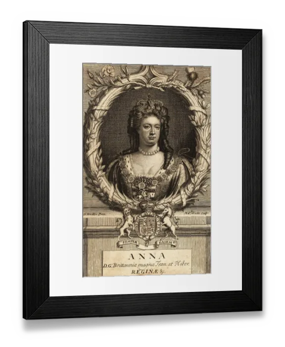 Framed Print : Anne, Queen of England, Scotland and Ireland Framed Print : Anne, Queen of England, Scotland and Ireland