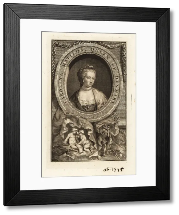 Framed Print : Carolina Matilda, Princess of Great Britain Framed Print : Carolina Matilda, Princess of Great Britain