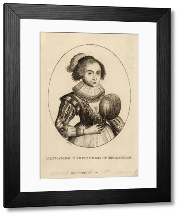 Framed Print : Katherine Villiers, Marchioness of Buckingham Framed Print : Katherine Villiers, Marchioness of Buckingham