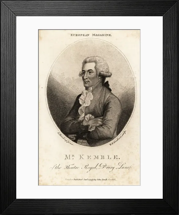 Framed Print : John Philip Kemble, English actor at Drury Lane and Covent Garde Framed Print : John Philip Kemble, English actor at Drury Lane and Covent Garde