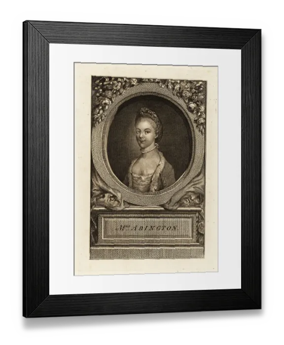 Framed Print : Mrs Frances Abington or Fanny Abington, English actress Framed Print : Mrs Frances Abington or Fanny Abington, English actress