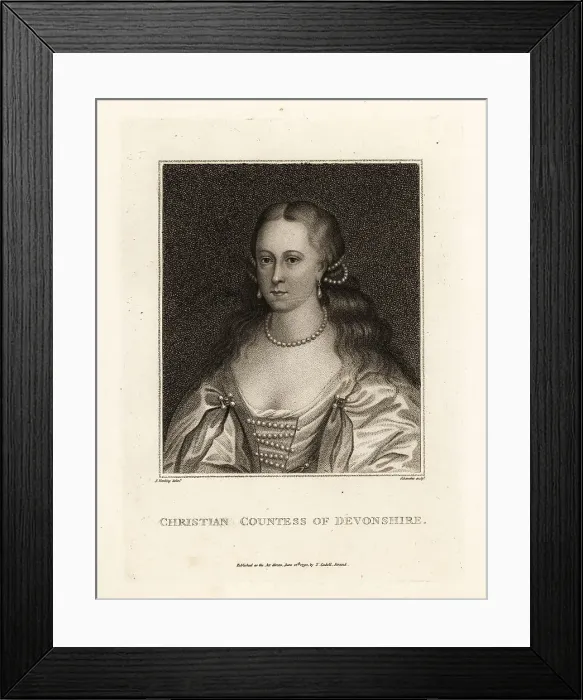 Framed Print : Christian Cavendish, Countess of Devonshire Framed Print : Christian Cavendish, Countess of Devonshire