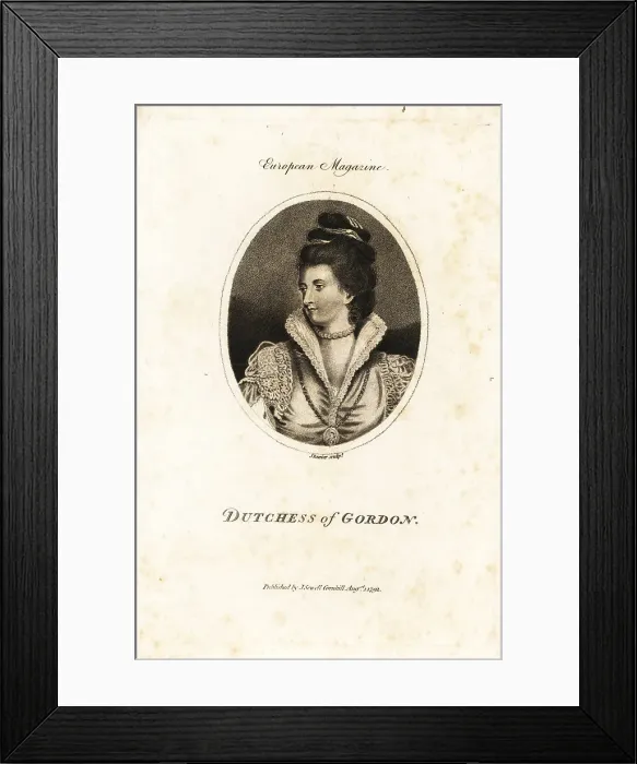 Framed Print : Lady Jane Maxwell (1749-1812), Scottish aristocrat