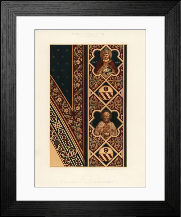 Framed Print : Vault in the Basilica of San Francesco, Assisi, 14th century Framed Print : Vault in the Basilica of San Francesco, Assisi, 14th century