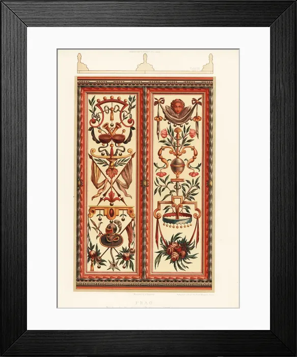 Framed Print : Ceiling panels in the Old Town Hall, Prague, 17th century Framed Print : Ceiling panels in the Old Town Hall, Prague, 17th century