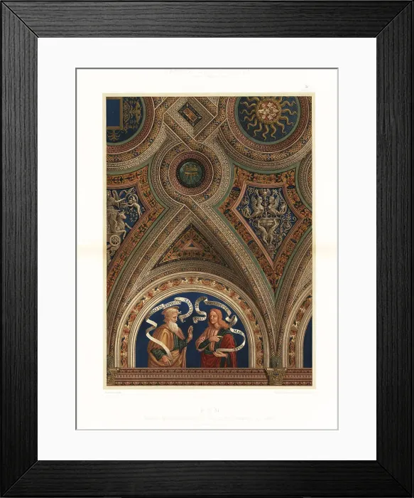 Framed Print : Ceiling in the Vatican Library, Rome, 15th century Framed Print : Ceiling in the Vatican Library, Rome, 15th century