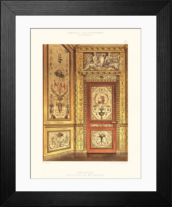 Framed Print : Queen Marie Antoinette's room, Fontainebleau, 18th century Framed Print : Queen Marie Antoinette's room, Fontainebleau, 18th century