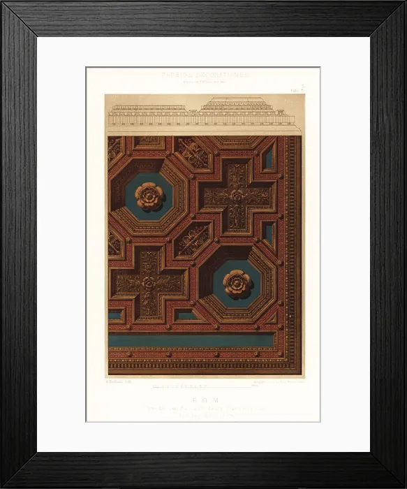 Framed Print : Ceiling in the Palace of Chancellery, Rome, 16th century Framed Print : Ceiling in the Palace of Chancellery, Rome, 16th century