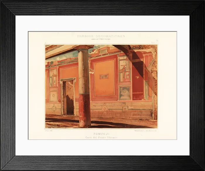 Framed Print : View of the House of the Drunken Faun, Pompeii Framed Print : View of the House of the Drunken Faun, Pompeii