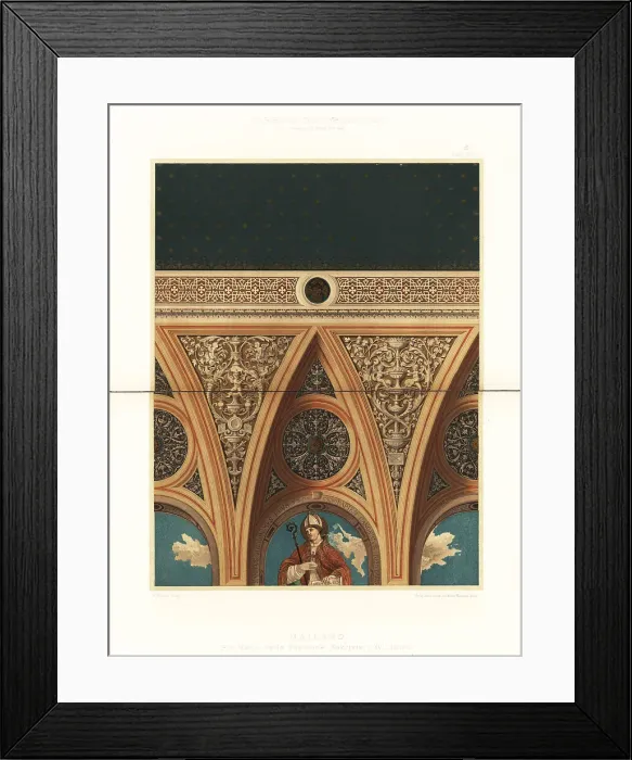 Framed Print : Sacristy in Santa Maria della Passione, Milan, 16th century Framed Print : Sacristy in Santa Maria della Passione, Milan, 16th century