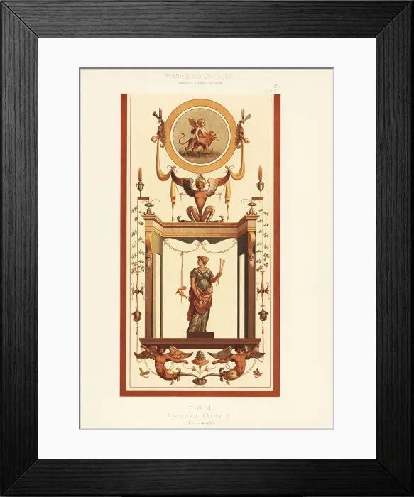 Framed Print : Wall painting in the Altoviti Palace, Rome, 16th century Framed Print : Wall painting in the Altoviti Palace, Rome, 16th century