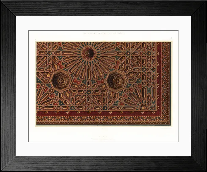 Framed Print : Ornately decorated ceiling in the Bardo Palace, Tunis Framed Print : Ornately decorated ceiling in the Bardo Palace, Tunis