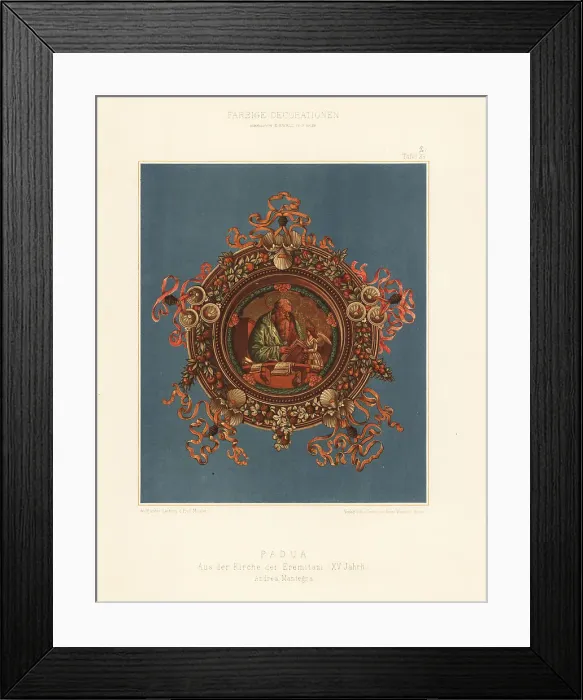 Framed Print : Wall painting from the Church of the Hermits, Padua, 15th centur Framed Print : Wall painting from the Church of the Hermits, Padua, 15th centur