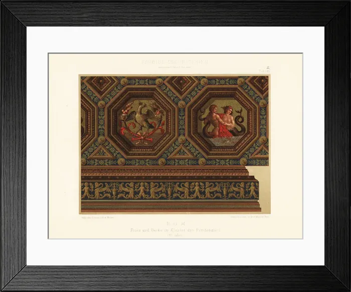 Framed Print : Ceiling in the Monastery of the Penitenzieri, 16th century Framed Print : Ceiling in the Monastery of the Penitenzieri, 16th century