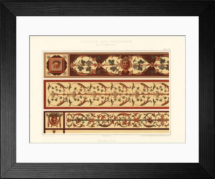 Framed Print : Frieze in the Ducal Palace, Mantua, Italy, 16th century Framed Print : Frieze in the Ducal Palace, Mantua, Italy, 16th century