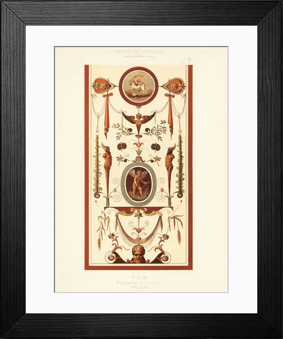 Framed Print : Painted ceiling in the Altoviti Palace, Rome, 16th century Framed Print : Painted ceiling in the Altoviti Palace, Rome, 16th century