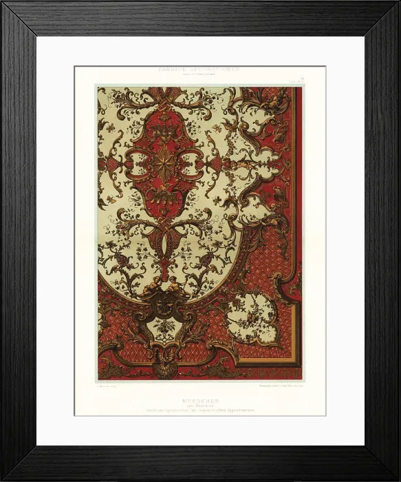 Framed Print : Ceiling in the Old Residenz, Munich, Germany Framed Print : Ceiling in the Old Residenz, Munich, Germany
