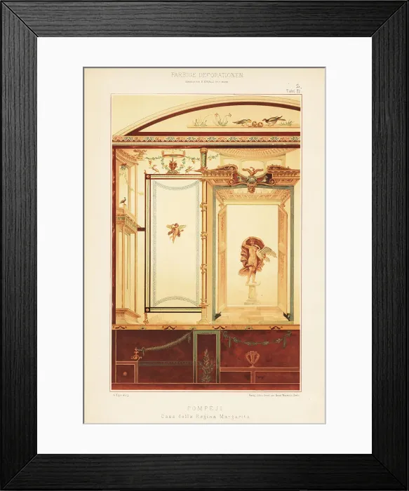Framed Print : Mural in the House of Queen Margherita, Pompeii Framed Print : Mural in the House of Queen Margherita, Pompeii