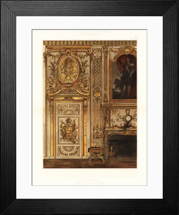 Framed Print : Throne room in the Palace of Fontainebleau, 17th century Framed Print : Throne room in the Palace of Fontainebleau, 17th century