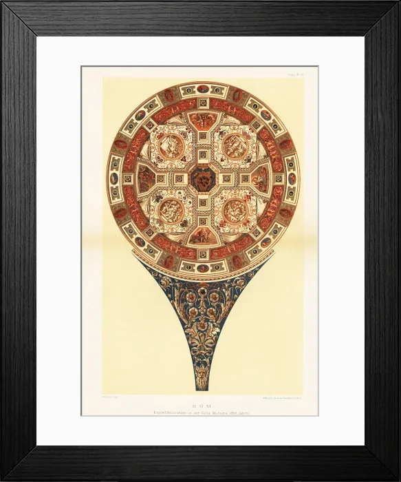 Framed Print : Dome in the Villa Madama, Rome, 16th century Framed Print : Dome in the Villa Madama, Rome, 16th century