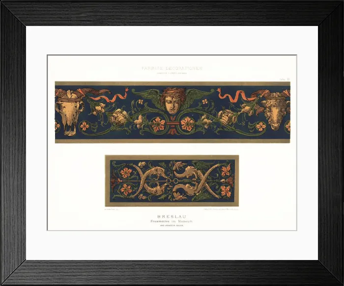 Framed Print : Frieze motifs in Wroclaw National Museum, Poland Framed Print : Frieze motifs in Wroclaw National Museum, Poland
