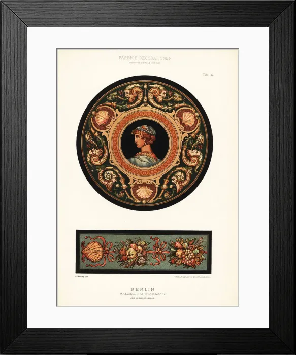 Framed Print : Wall panels by Schaller, Berlin, Germany Framed Print : Wall panels by Schaller, Berlin, Germany
