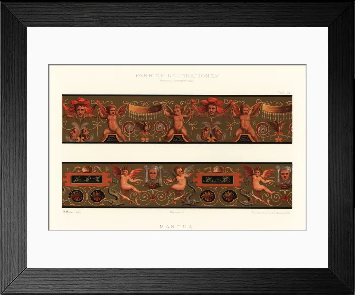 Framed Print : Frieze from the Ducal Palace, Mantua, 16th century Framed Print : Frieze from the Ducal Palace, Mantua, 16th century