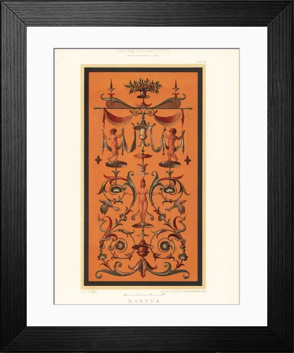 Framed Print : Wall panel from the Ducal Palace, Mantua, 16th century Framed Print : Wall panel from the Ducal Palace, Mantua, 16th century