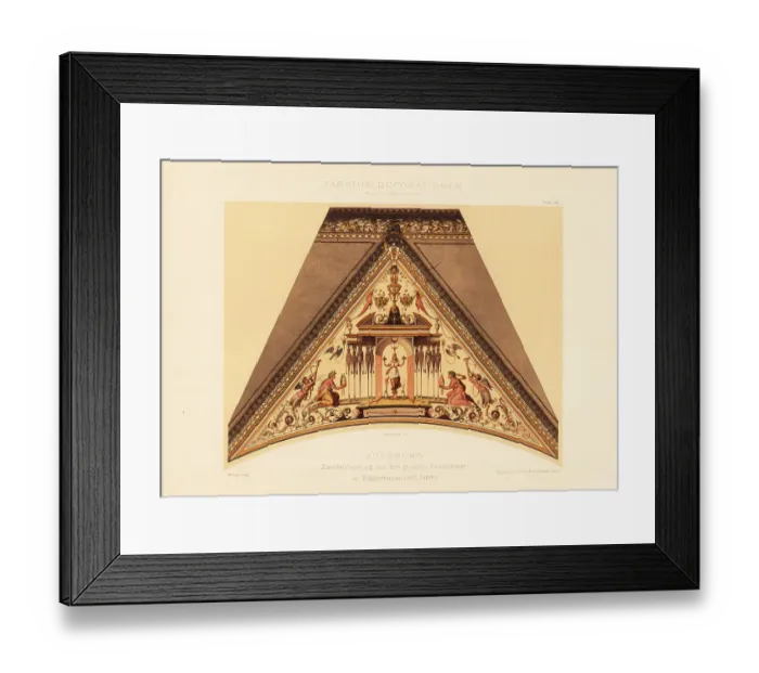 Framed Print : Painted gusset filling in the Fugger Houses, 17th century Framed Print : Painted gusset filling in the Fugger Houses, 17th century