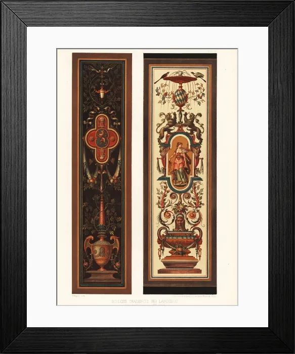 Framed Print : Window embrasures, Trausnitz Castle, 16th century Framed Print : Window embrasures, Trausnitz Castle, 16th century