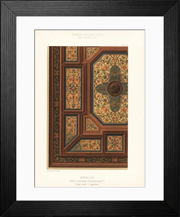 Framed Print : Ceiling in the Friedrichstrasse 77 department store, Berlin Framed Print : Ceiling in the Friedrichstrasse 77 department store, Berlin