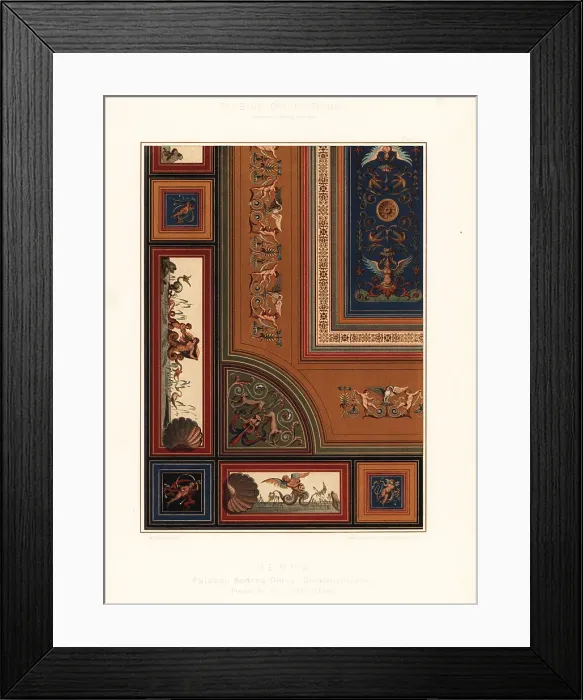 Framed Print : Ceiling painting in the Palazzo Andrea Doria, Genoa, 16th centur Framed Print : Ceiling painting in the Palazzo Andrea Doria, Genoa, 16th centur