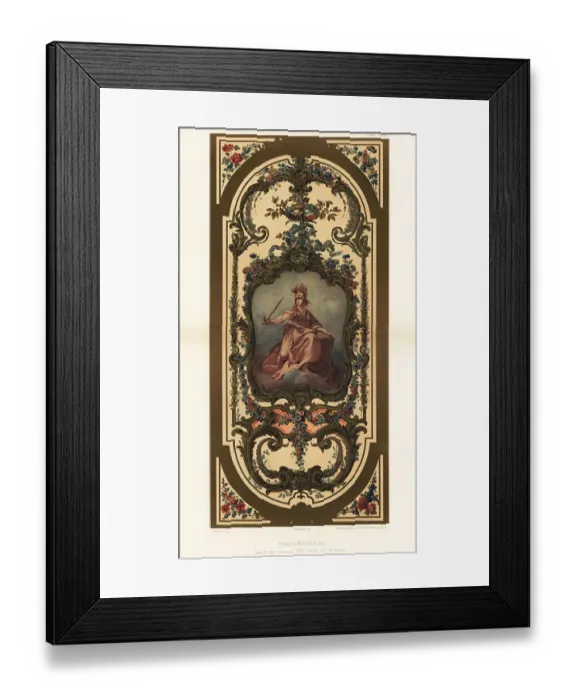Framed Print : Ceiling in the Palace of Fontainebleau, 18th century Framed Print : Ceiling in the Palace of Fontainebleau, 18th century