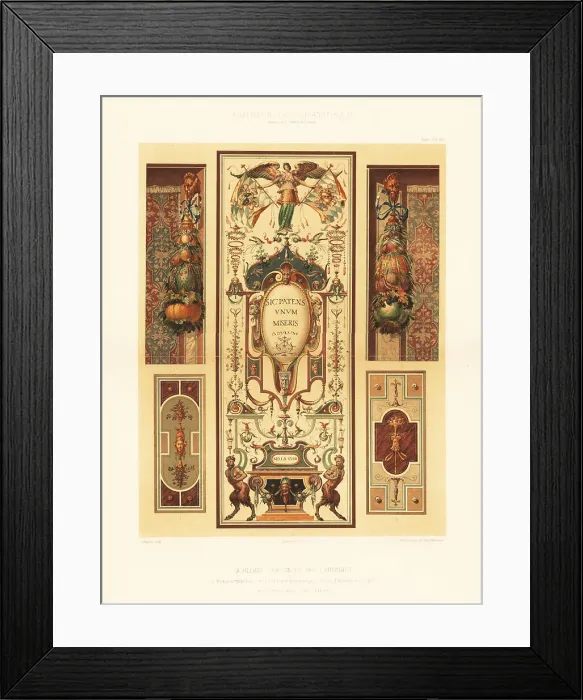 Framed Print : Interior design in Trausnitz Castle, Germany, 16th century Framed Print : Interior design in Trausnitz Castle, Germany, 16th century