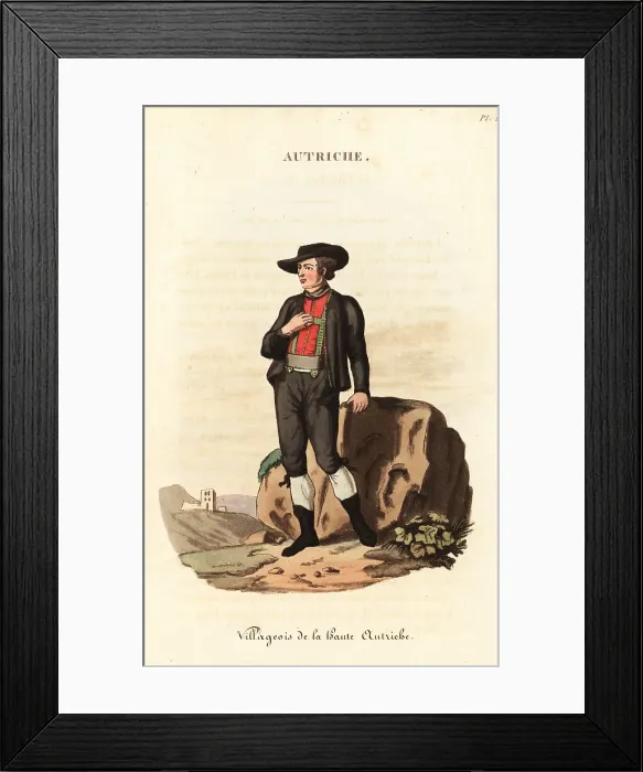 Framed Print : Man of Upper Austria, 18th century Framed Print : Man of Upper Austria, 18th century
