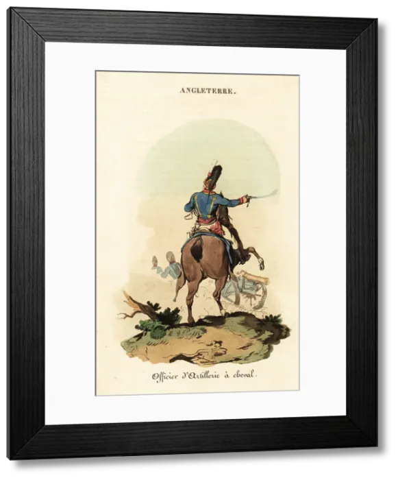 Framed Print : Officer of the Royal Horse Artillery, British Army, 1800s Framed Print : Officer of the Royal Horse Artillery, British Army, 1800s