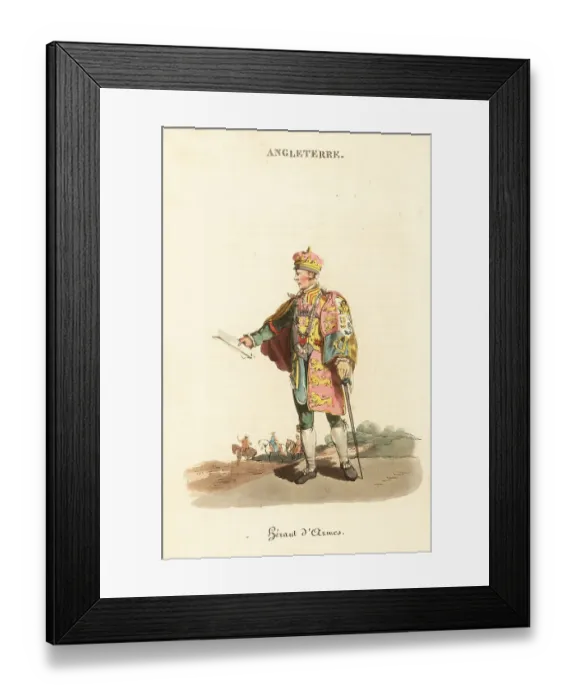 Framed Print : Herald of Arms at the College of Heralds, 1800s Framed Print : Herald of Arms at the College of Heralds, 1800s