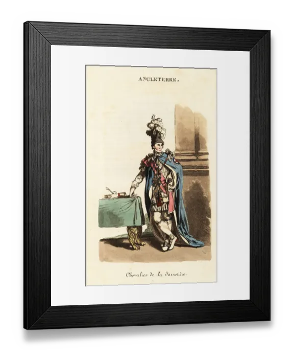 Framed Print : Knight of the Order of the Garter, 1800s Framed Print : Knight of the Order of the Garter, 1800s