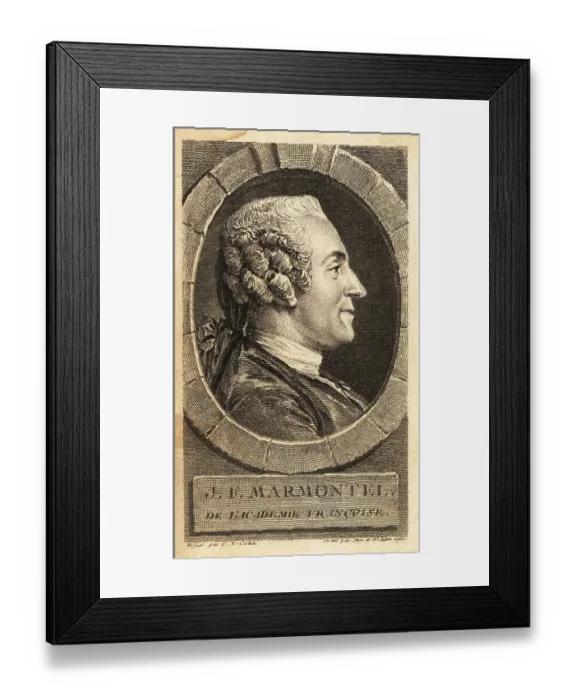 Framed Print : Jean-Francois Marmontel, French poet, 1723-1799 Framed Print : Jean-Francois Marmontel, French poet, 1723-1799