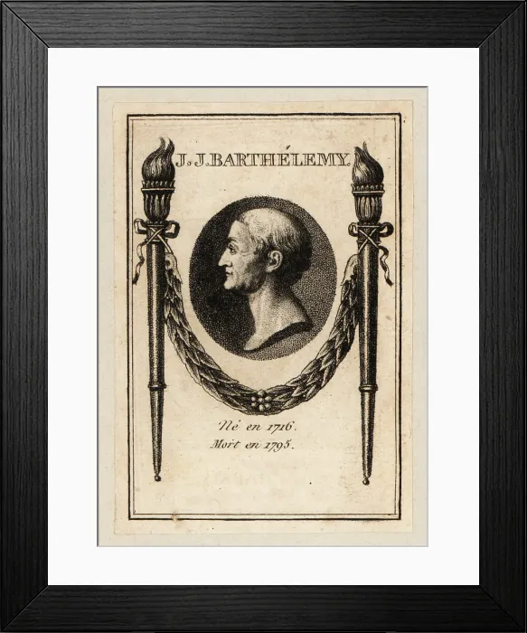 Framed Print : Jean-Jacques Barthélemy, French scholar, 1716-1795 Framed Print : Jean-Jacques Barthélemy, French scholar, 1716-1795