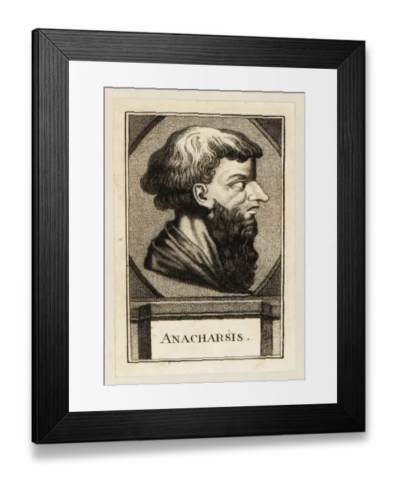 Framed Print : Anacharsis, Scythian philosopher; 6th century BC Framed Print : Anacharsis, Scythian philosopher; 6th century BC