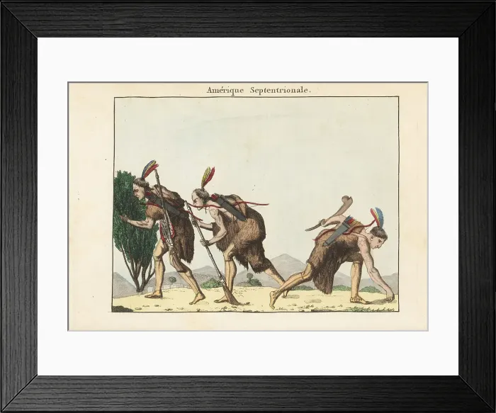 Framed Print : Warriors of Louisiana creep up on the enemy in single file Framed Print : Warriors of Louisiana creep up on the enemy in single file