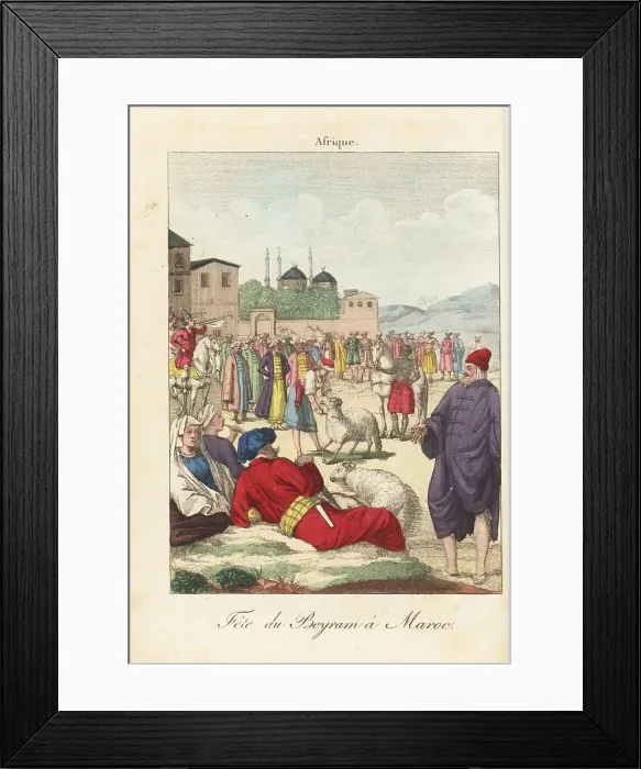 Framed Print : Bayram festival in Morocco, 18th century Framed Print : Bayram festival in Morocco, 18th century