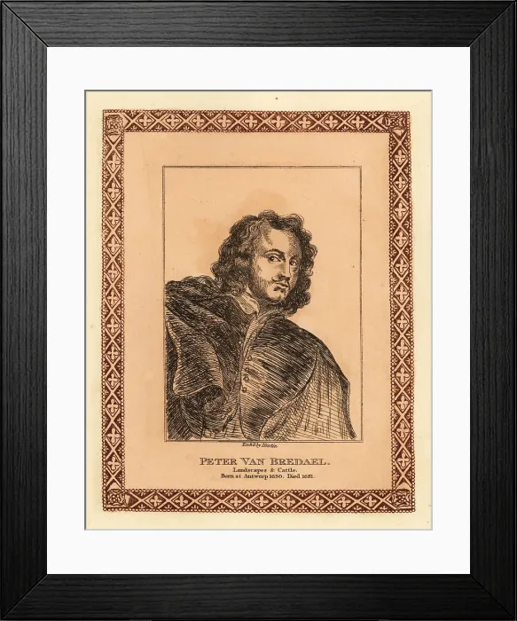 Framed Print : Portrait of Pieter van Bredael, Flemish landscape painter Framed Print : Portrait of Pieter van Bredael, Flemish landscape painter