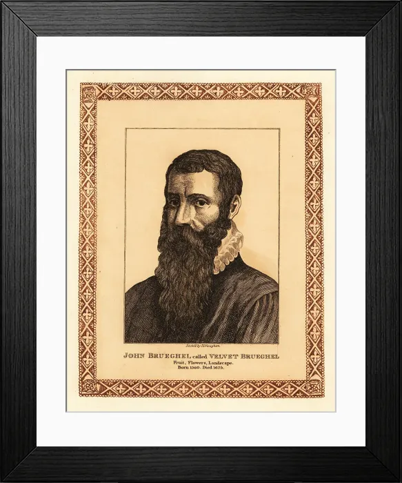 Framed Print : Portrait of Jan Brueghel the Elder, Flemish painter Framed Print : Portrait of Jan Brueghel the Elder, Flemish painter